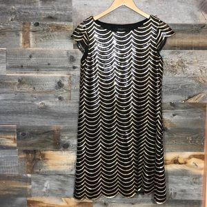 Nine West | Scallop Sequin Dress | 6